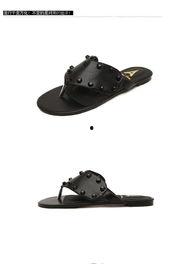 平底欧美风凉拖鞋图片,夏日休闲必备单品